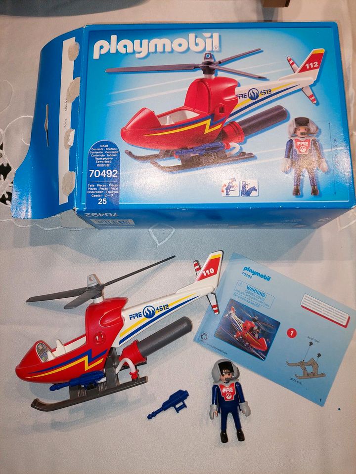 Playmobil City, 70492 - Helikopter mit Wasserspritze in Teningen