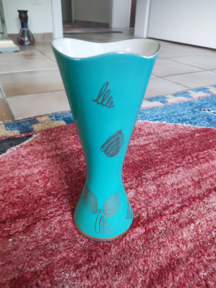 Schöne Vase / blau / türkis/ Bavaria Porzellan in Ludwigshafen