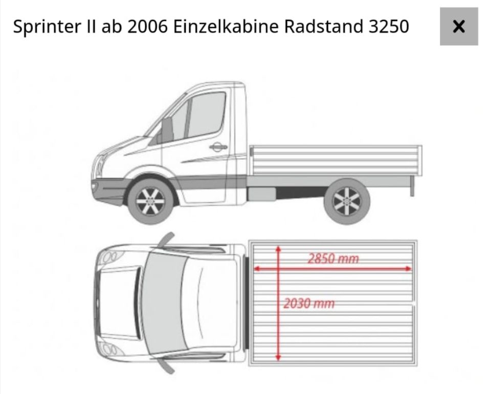 Mercedes Benz Sprinter Pritsche 210 CDI Nur 17.000km !! MwSt Ausw in Undenheim