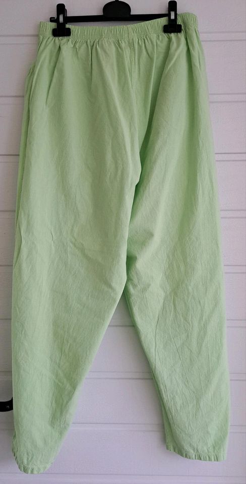 Damen Sommer Hose mit Gummizug am Bund Gr. L grün in Bodenwöhr