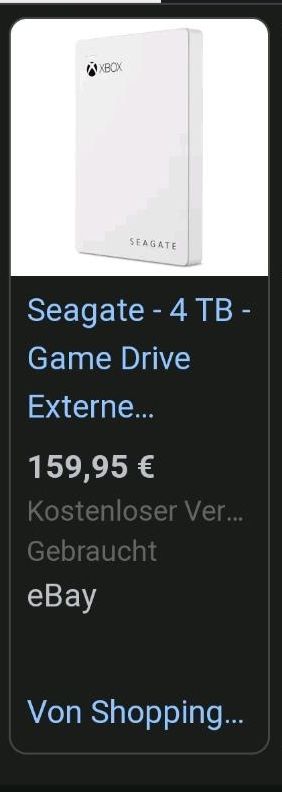 2 Tb Festplatte von Seagate , (Xbox Gamepass Edition) in Velbert