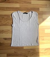 VERO MODA ärmelloses T-Shirt, Top Gr. S, Weiß - Blau gestreift Niedersachsen - Himmelpforten Vorschau