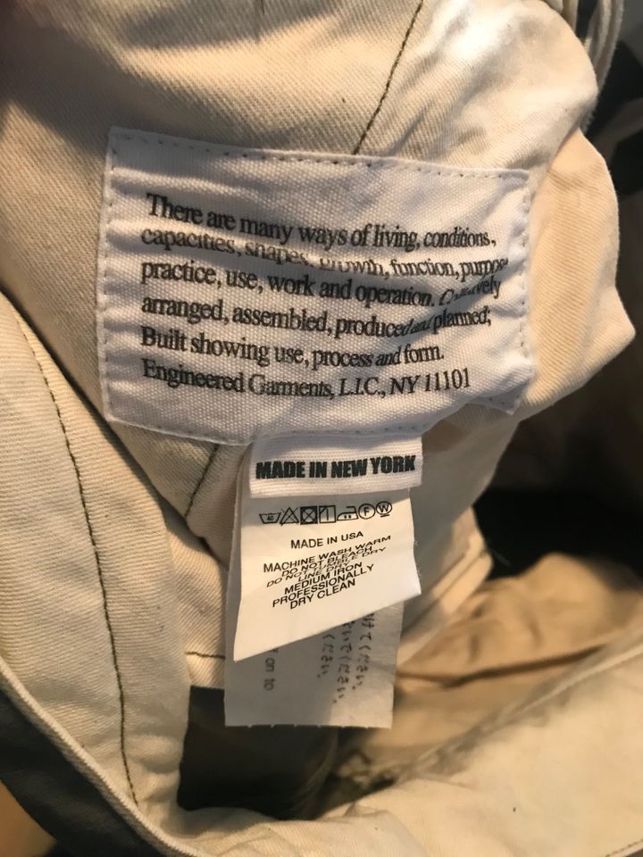 Engineered Garments Double Cloth FA Hosen Olive M in Berlin