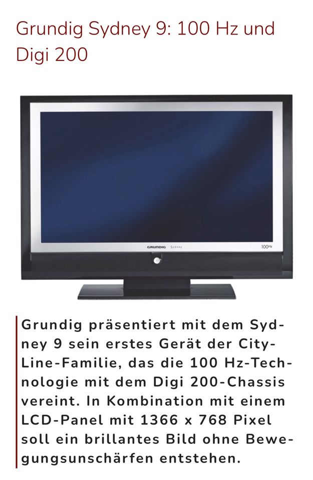 GRUNDIG „Sydney 937 9760“ (94cm, 100 Hertz, LCD) in Breitenheim