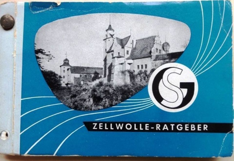 Zellwolle-Ratgeber & Muster VEB Spinnstoffwerk Glauchau, 1956 DDR in Cottbus