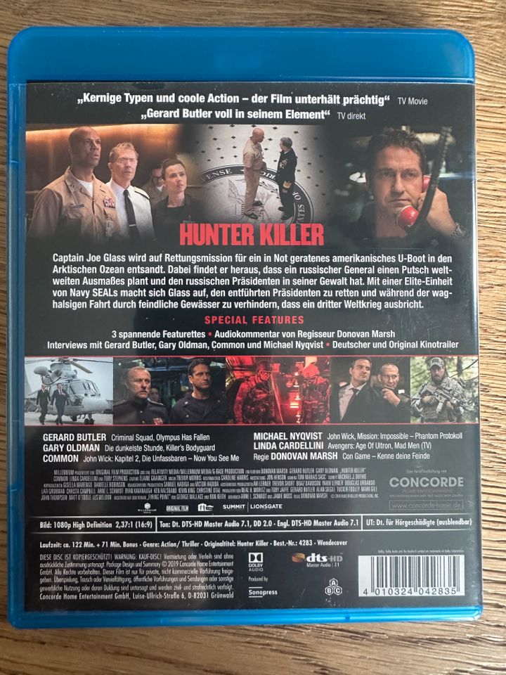 Hunter Killer mit Gary Oldman als Bluray in Melle