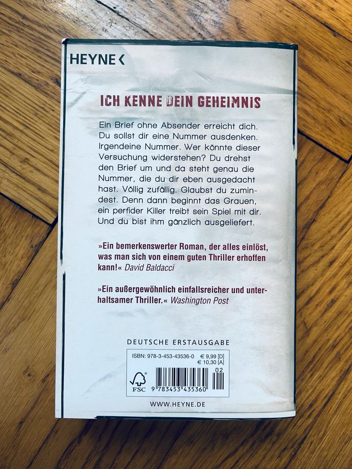 Die Handschrift des Todes John Verdon Thriller Taschenbuch Buch in Schwieberdingen