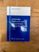 Roland Schimmel Juristische Klausuren und Hausarbeiten versandkos Berlin - Charlottenburg Vorschau