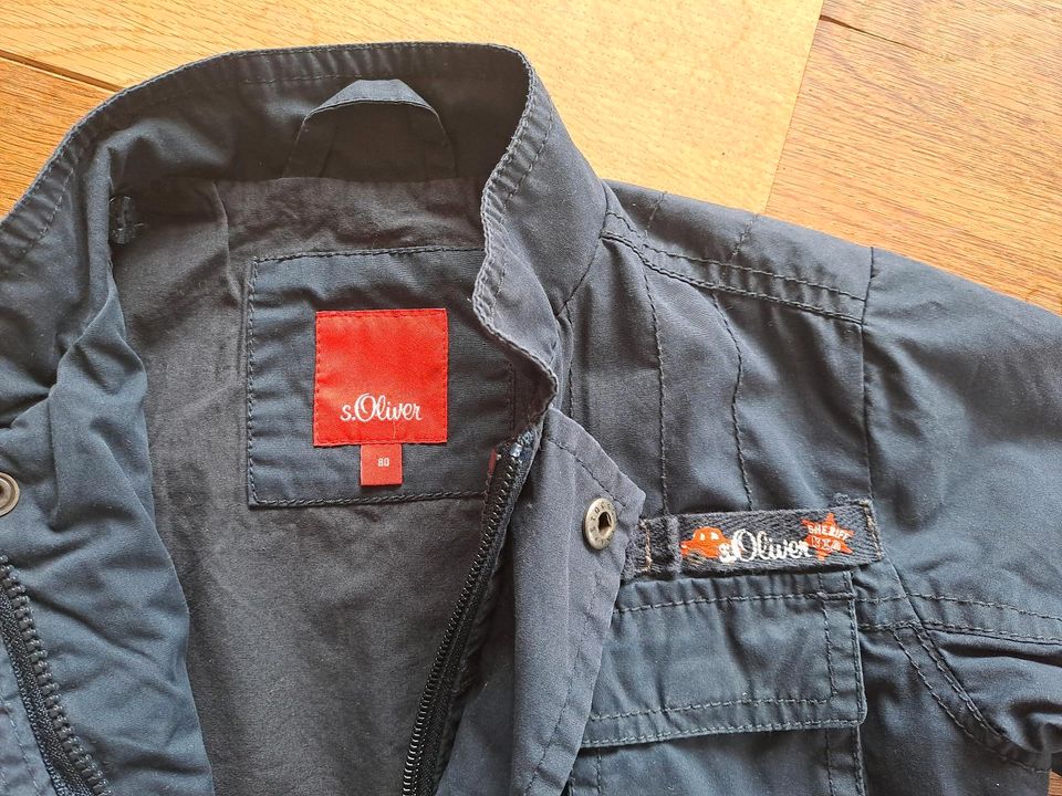 Sommerjacke, leichte Jacke, Anorak 2 in 1 von S.Oliver Größe 80 in Wiehl