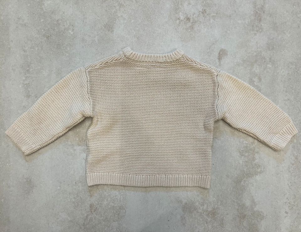 Zara Baby Kinder Strickpullover beige Basic Größe 80 in Potsdam