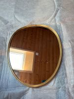 Vintage Spiegel mit goldenem Rand halbrund oval Bayern - Amerang Vorschau