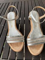 schöne grazile Sommer Sandale silber / Glitzer Marke: Unisa Kr. München - Unterschleißheim Vorschau