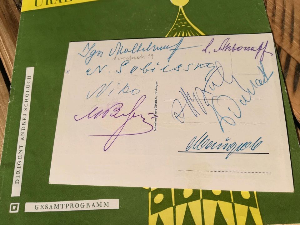 Ural-Kosaken Chor, Progammheft, Autographen in Hannover