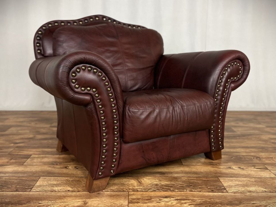 Ledersessel Vintage XXL Sessel Love Seat Chesterfield Barock in Hüllhorst