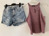 Hose Jeans Hose kurz mit Top Hessen - Kelsterbach Vorschau
