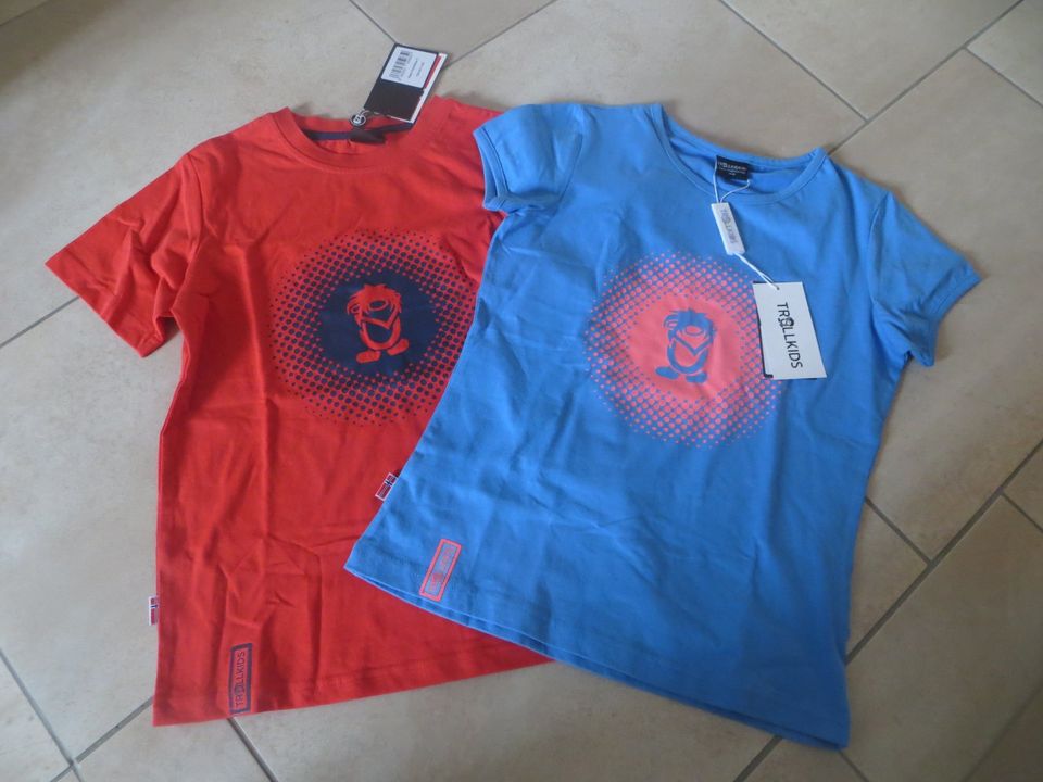 2 T-Shirts Trollkids neu blau und rot in Teisendorf