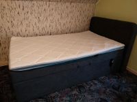 Boxspringbett Stoff dunkelgrau 120x200cm mit Rino Motor WIE NEU Essen-West - Frohnhausen Vorschau