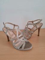 Catwalk Glitzer High Heels Pumps Sandalen Sandaletten Gr.37 Bayern - Pfaffing Vorschau