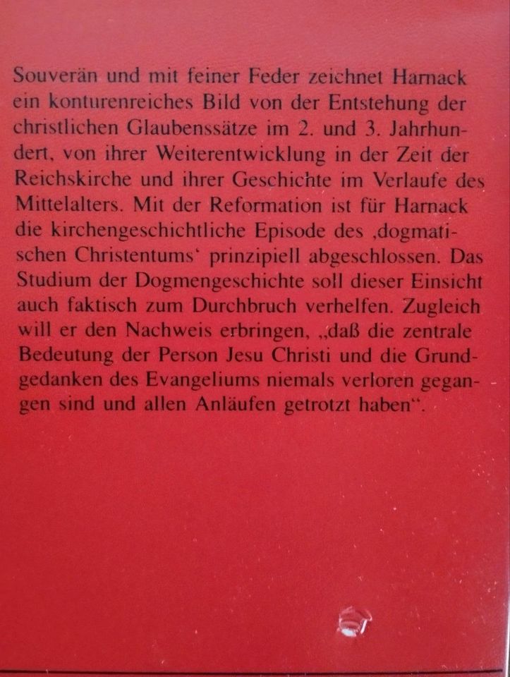 Adolf v. Harnack - Dogmengeschichte (Theologie, christlich) in Hennef (Sieg)