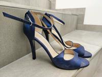 Sandaletten High Heels 10,5cm Buffalo blau metallic 38 Hochzeit Niedersachsen - Bliedersdorf Vorschau