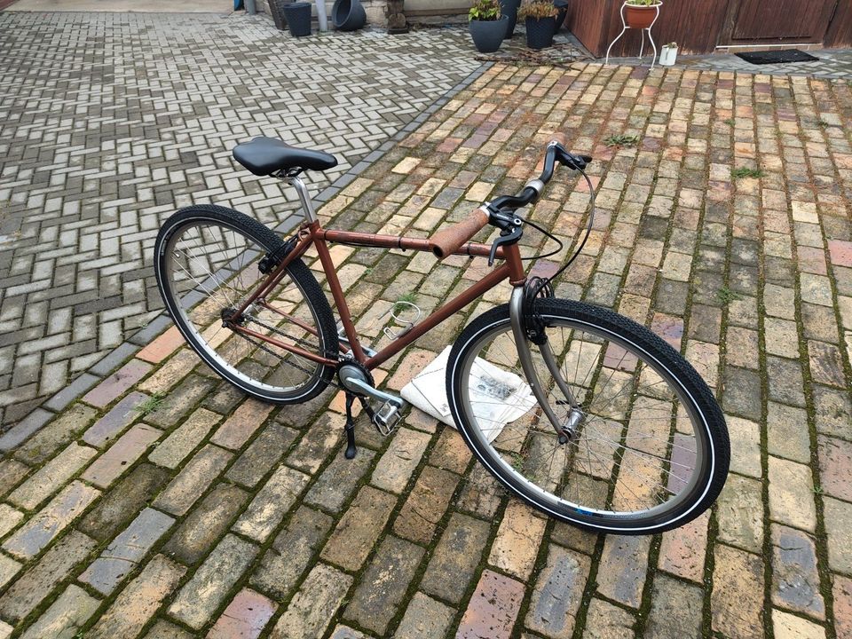 Singlespeed Vintage Tour Fahrrad 28 Zoll / L Rahmen Magura Bremse in Muldestausee
