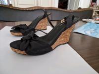 Keilsandalette Kork schwarz Gr.6 Brandenburg - Schulzendorf bei Eichwalde Vorschau