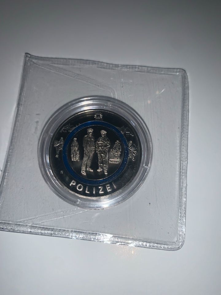 10 € Münze Polizei, Euro - Dienst der Gesellschaft in Krefeld