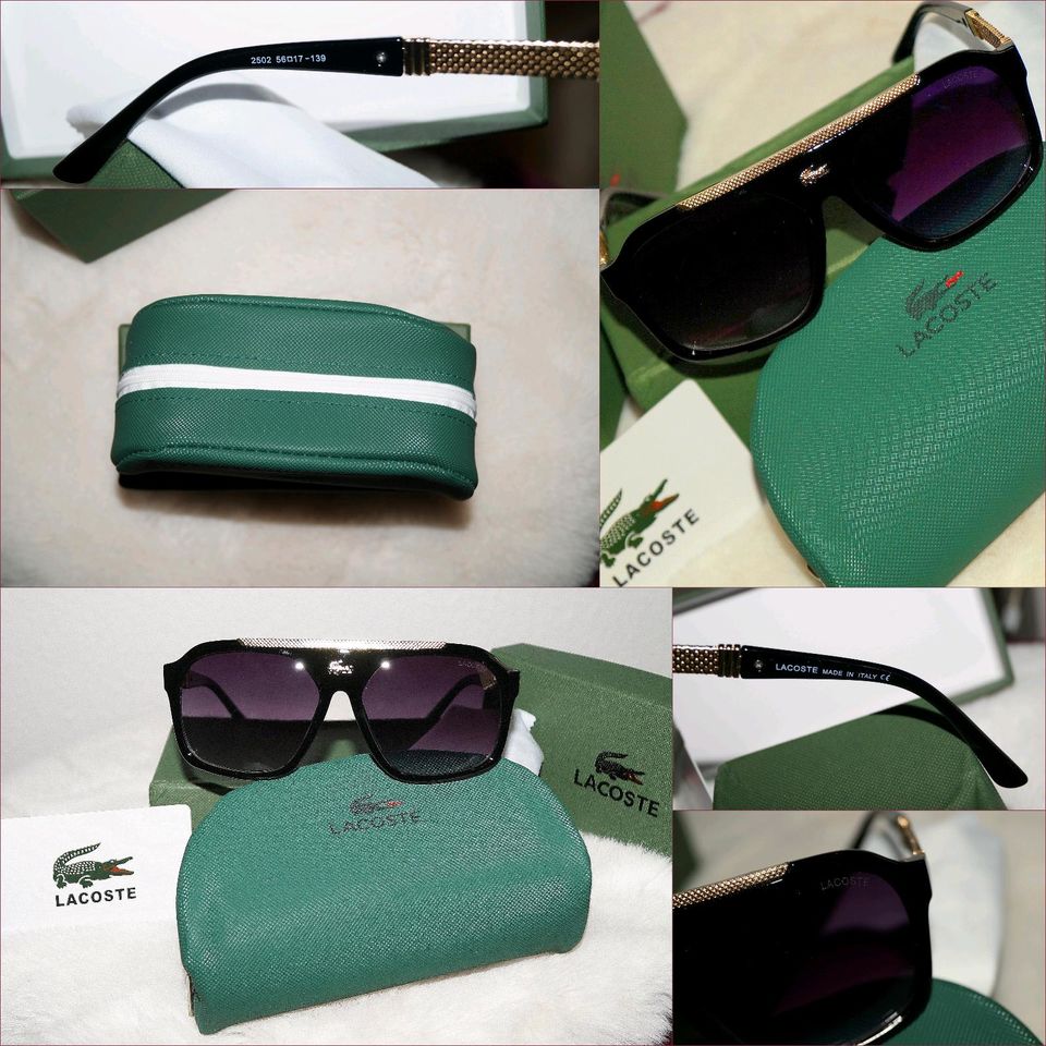 Lacoste Sonnenbrille, edel *BLACK* Brille + Zubehör, NEU in Schortens