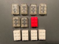 Lego Steine alt old 3x2 bhol03 transparent rot weiß Konvolut Schleswig-Holstein - Lübeck Vorschau