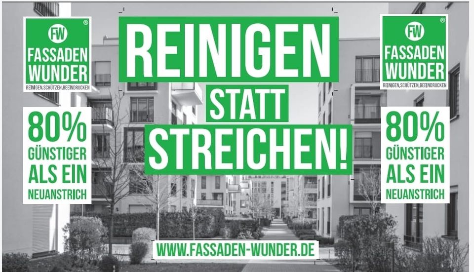 Fassadenreinigung - Das Fassaden-Wunder in Frankfurt am Main