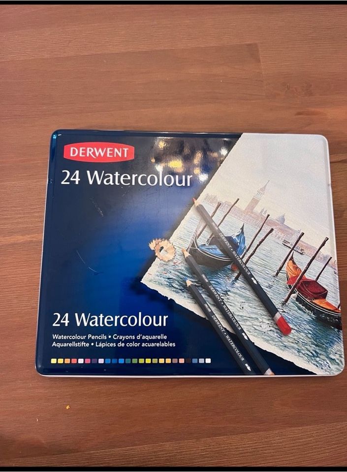 Derwent 24 Watercolours (Aquarellstifte) - fast neu in Taufkirchen