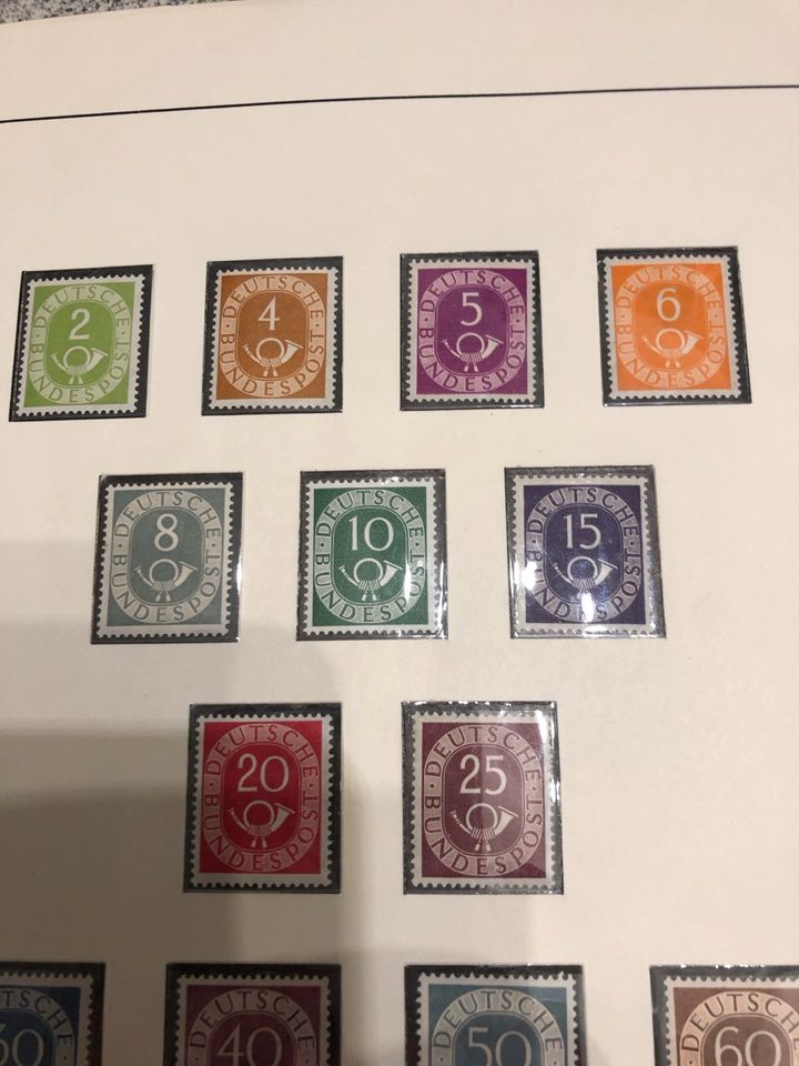 Postfrische Briefmarken Deutschl. 1949-1969 inkl. Posthornsatz in Netphen
