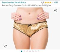 Satin Höschen Slip neu OVP Gr M Gold Bayern - Gerbrunn Vorschau