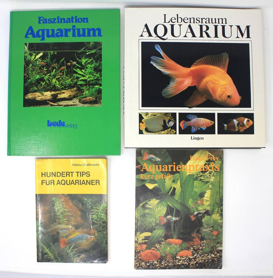 4x Bücher Lebensraum Aquarium Faszination Aquaristik Tipps Praxis in Parsau