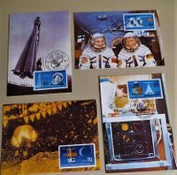 DDR Postkarten Briefmarken Maximumkarten Raumfahrt Weltraumflug Sachsen - Hohndorf Vorschau