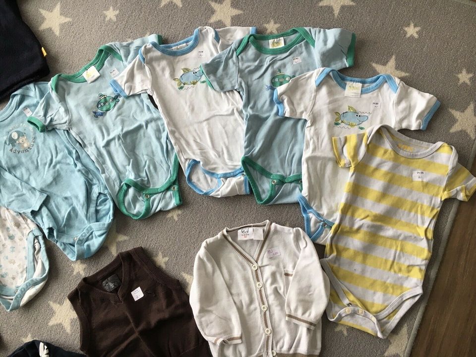 Baby Jungen Kleidung 74 80 Steiff Bodys lang kurz Strick Hose in Althegnenberg