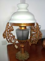 Jugendstil Lampe,Bronze,Lampenhöhe 62 cm,Tischleuchte,Tischlampe. Bayern - Karlstein Vorschau