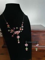 Set Kette und Ohrhänger mit Blüten Thüringen - Dachwig Vorschau