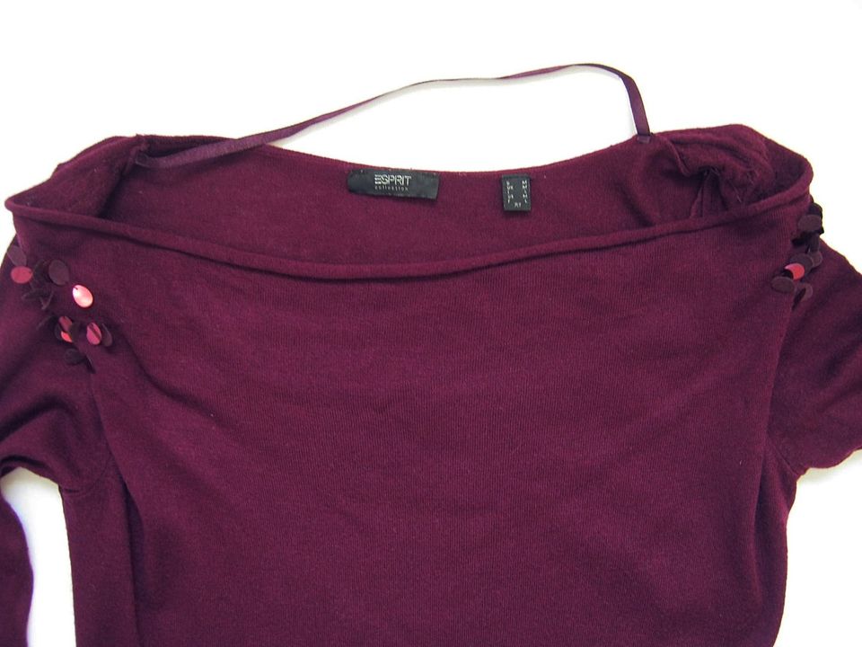 ESPRIT Damen Feinstrick Kleid Longpullover beere Gr. S in Krefeld