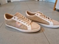 Neu! Sneaker gold rose Leder Glitzer Italien Gr. 39 Bayern - Kösching Vorschau