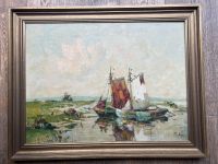Ölgemälde „Fischerboote“, Rudolf Priebe Essen - Bredeney Vorschau