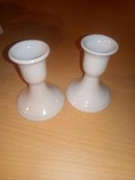 2x Kerzenständer, Kerzenhalter, Keramik, weiß Sachsen - Roßwein Vorschau