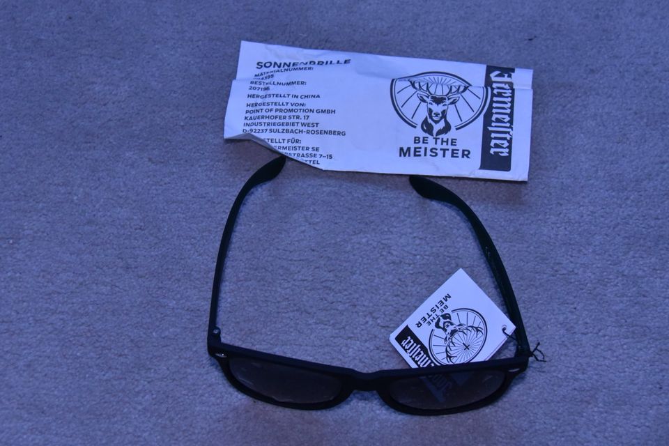 Jägermeister Sonnenbrille, schwarz-grün +++ NEU +++ in Essen