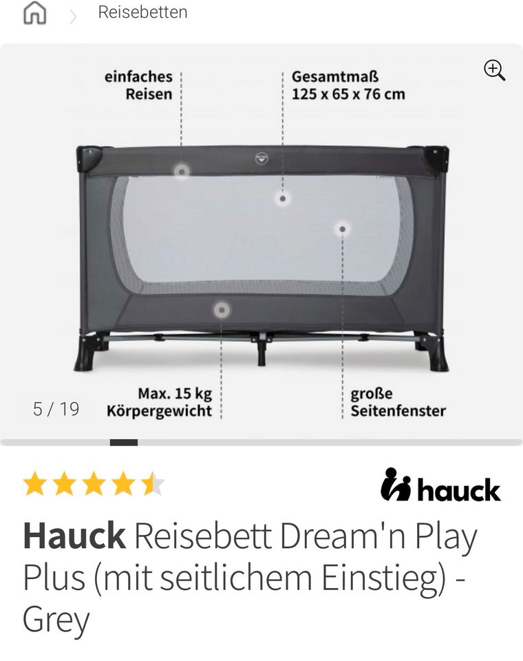 Hauck Reisebett Dream’n Play Plus in Barsinghausen