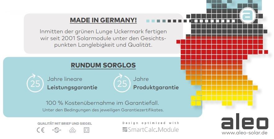 Aleo Solar – LEO 360 W – Premium PV-Modul Solarmodul in Wachtendonk