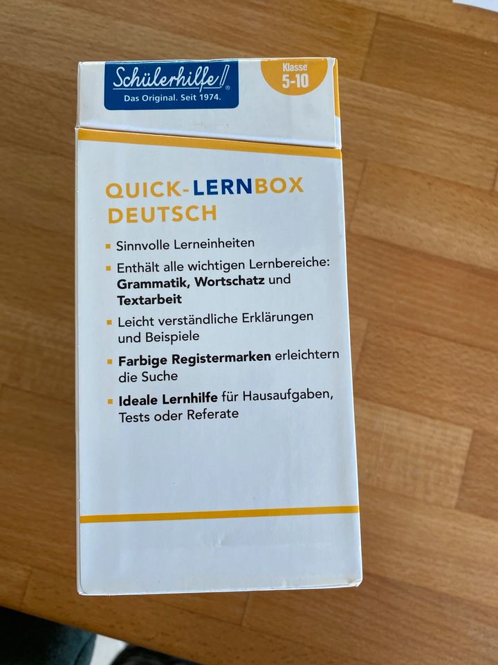 Schülerhilfe Deutsch „Quick-Lernbox“ in Magdeburg