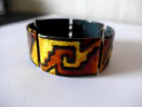 Breites Mid-Century - Emaille Armband 50 /70 er Jahre Berlin - Charlottenburg Vorschau