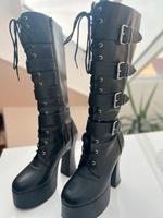 Demonia Leder-Stiefel - Gothic WGT Leipzig - Leipzig, Zentrum-Nord Vorschau