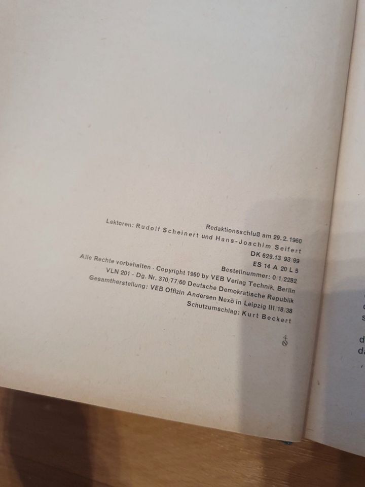 Buch Gerhard Wissmann Geschichte der Luftfahrt 1960 in Halle