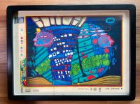 Hundertwasser- Flucht ins All - Farbserigraphie original - Rahmen Wandsbek - Hamburg Rahlstedt Vorschau